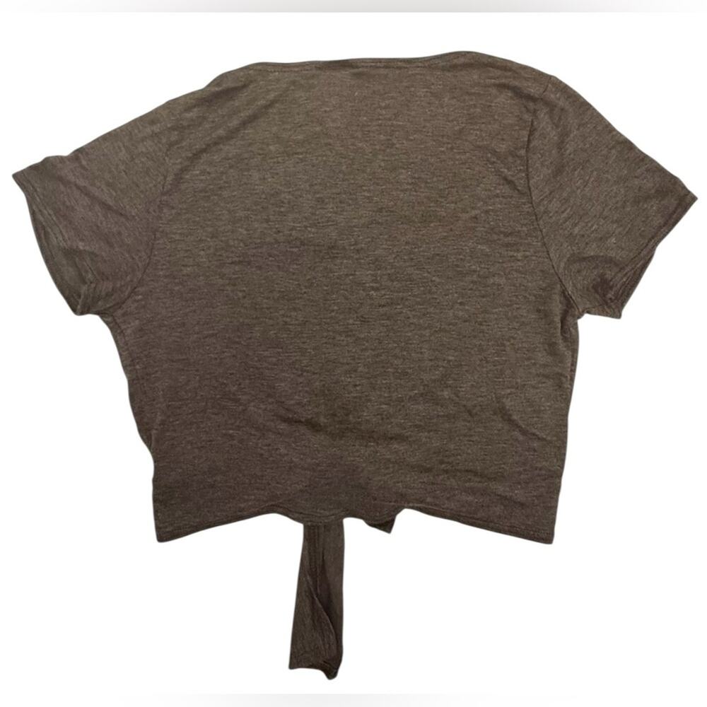 Livi by Olivia Ray Charcoal Knot-Front Tee Size S NWT - Picture 9 of 12